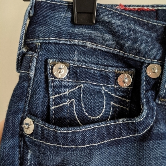 TRUE Religion Moto Super Skinny Jeans in Shoreline Dark 27 - Picture 3 of 11